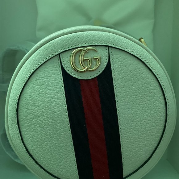 Mini Ophidia Round Backpack- CREAM main image 2